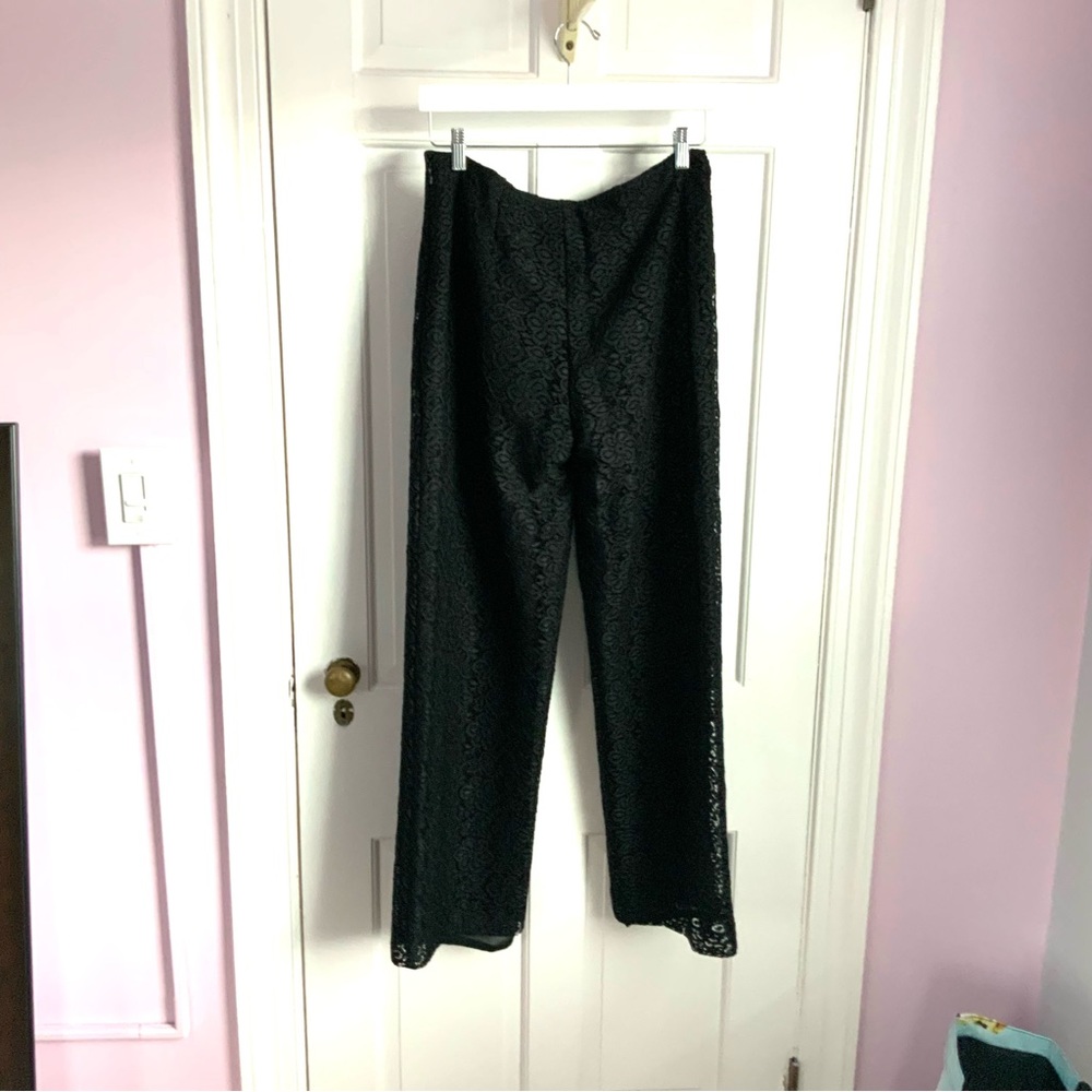 Bloomingdale’s Sutton Studio Black Lace Trousers